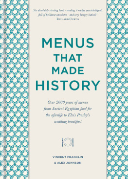 Alex Johnson - Menus that Made History