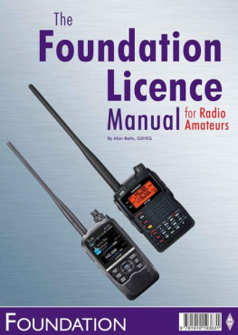 Alan Betts Foundation Licence Manual: for Radio Amateurs