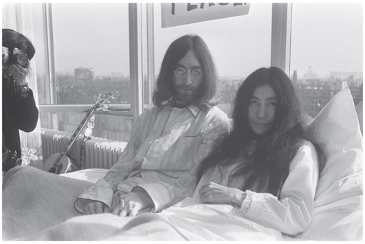 John and Yoko on the first day of their Amsterdam Bed-In March 25 1969 BNA - photo 9