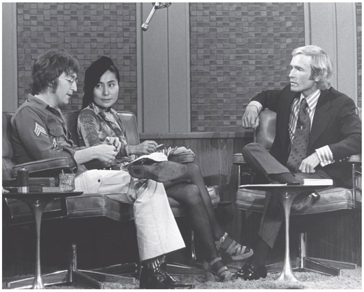 John and Yoko appeared twice on The Dick Cavett Show ABC to premier Imagine - photo 10