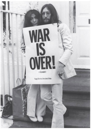 John and Yoko declare War Is Over If You Want It on the steps of the Apple - photo 12