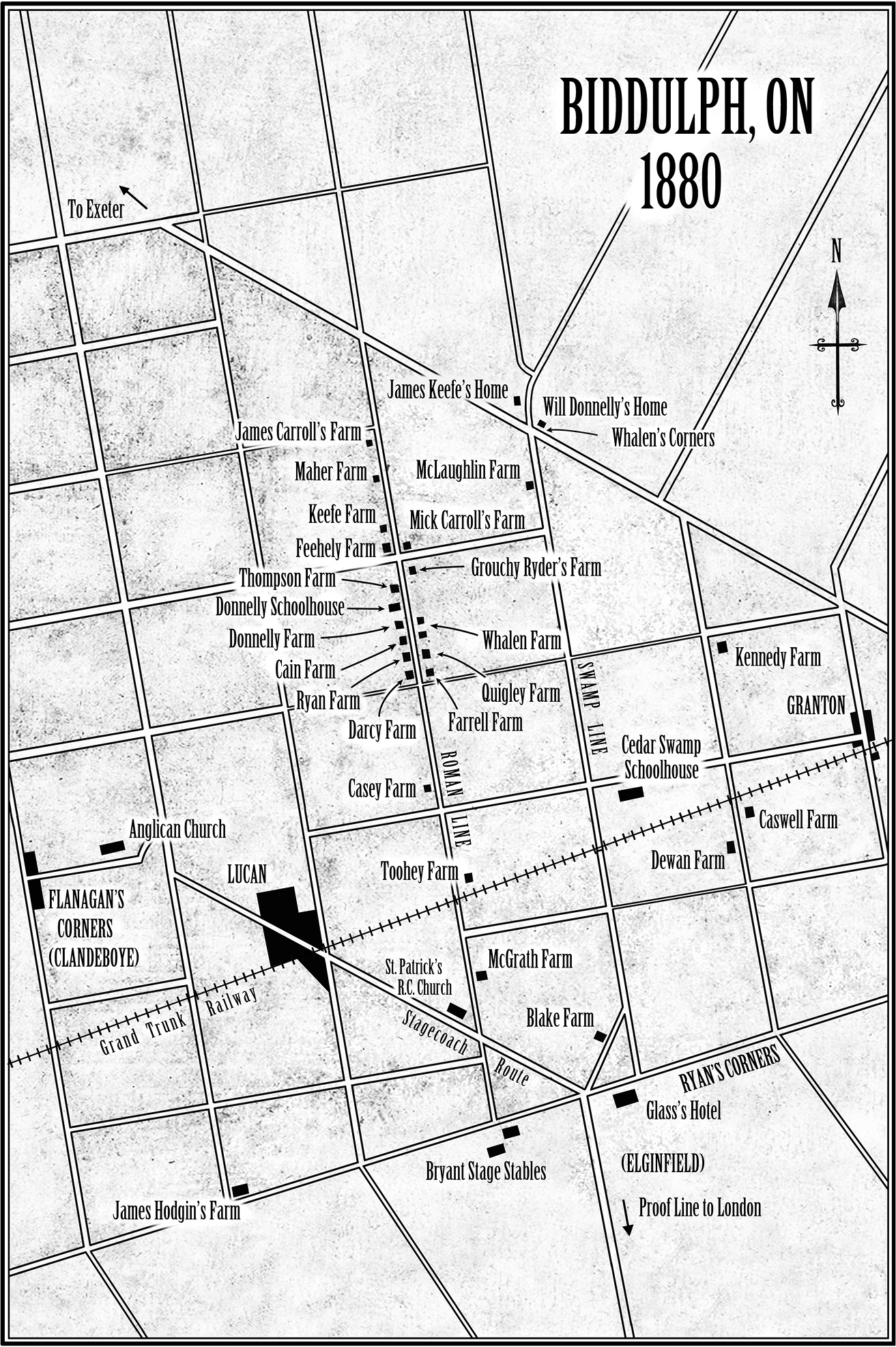 Biddulph ON 1880 February 4 1880 The Vigilance Committees route on the - photo 3