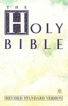 Division of Christian Education of the National Council of - Holy Bible