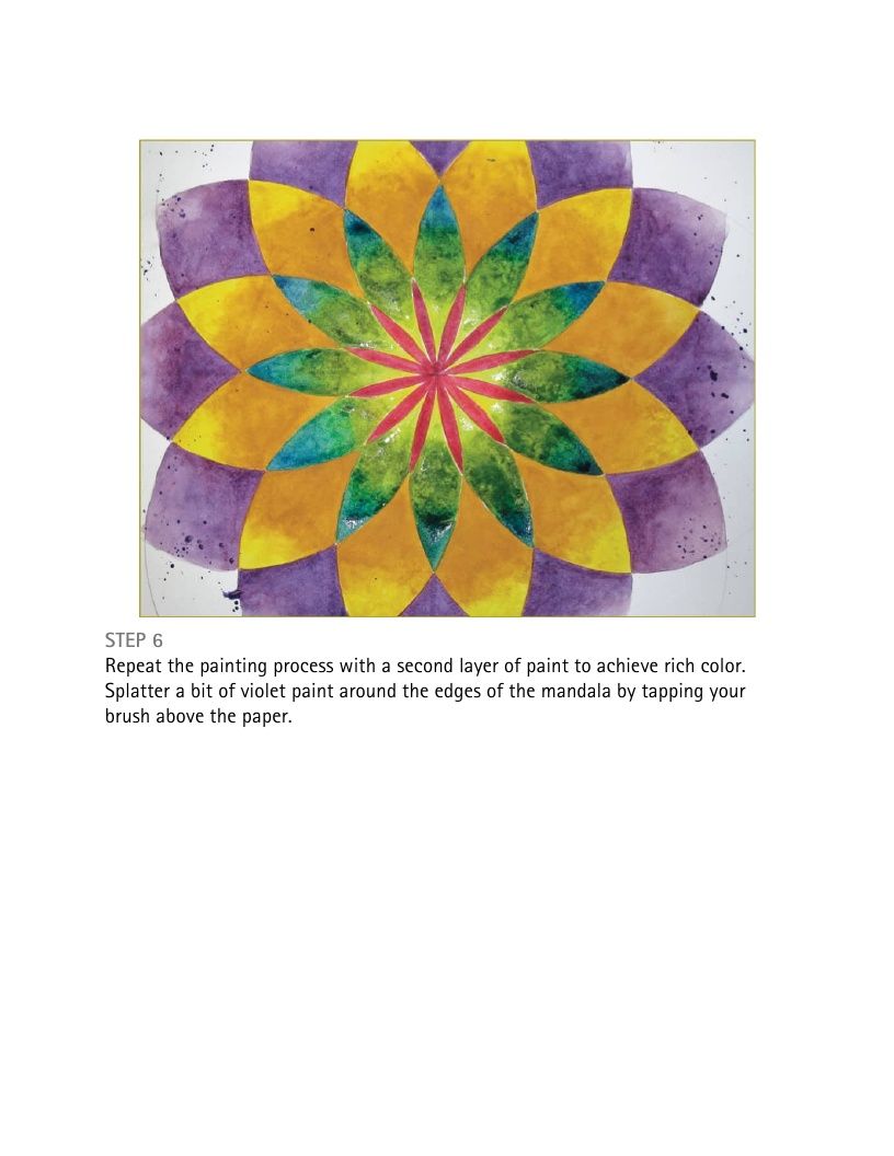 Motivated Artist Mandala Operating With Painting Paper And Softness To Generate Creative Mandala Craft - photo 35