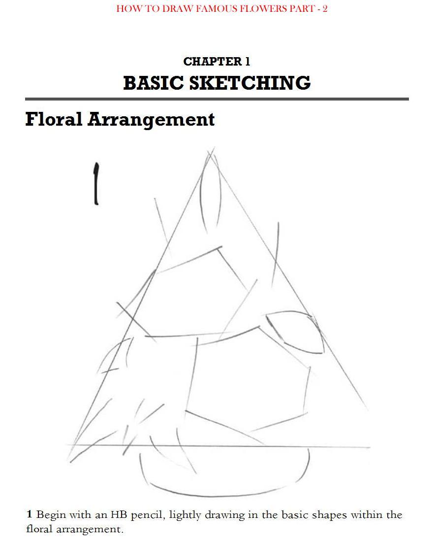 How to Draw Famous Flowers Part 2 Step by Step - photo 3