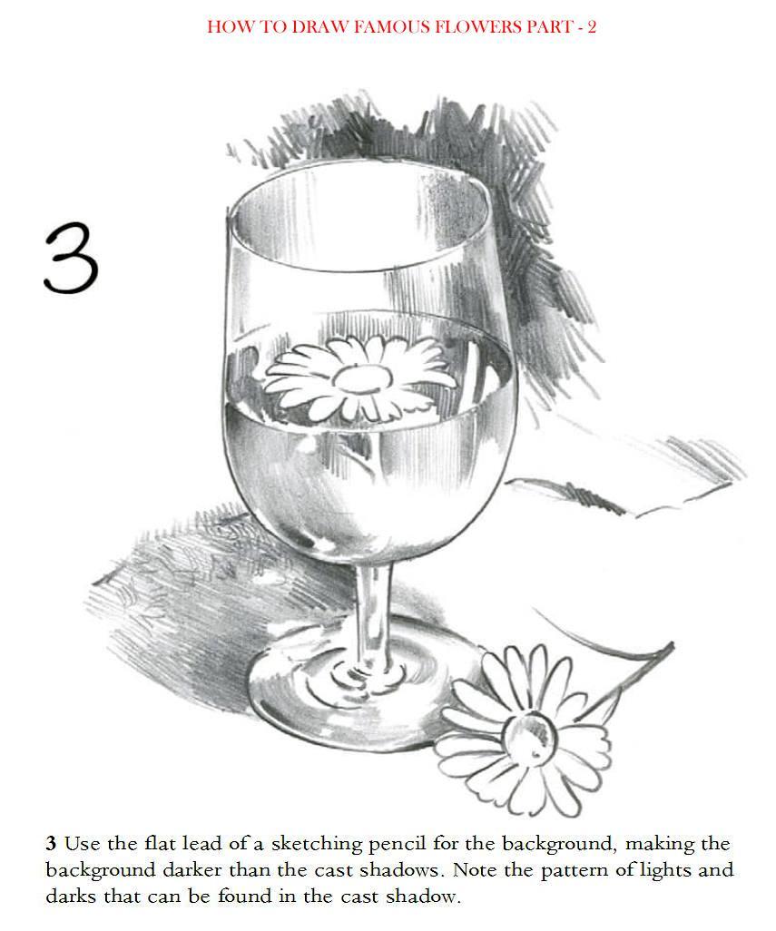 How to Draw Famous Flowers Part 2 Step by Step - photo 8