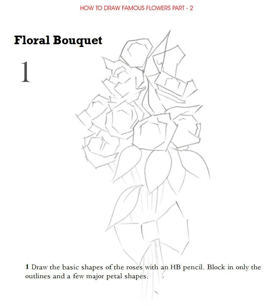 How to Draw Famous Flowers Part 2 Step by Step - photo 19