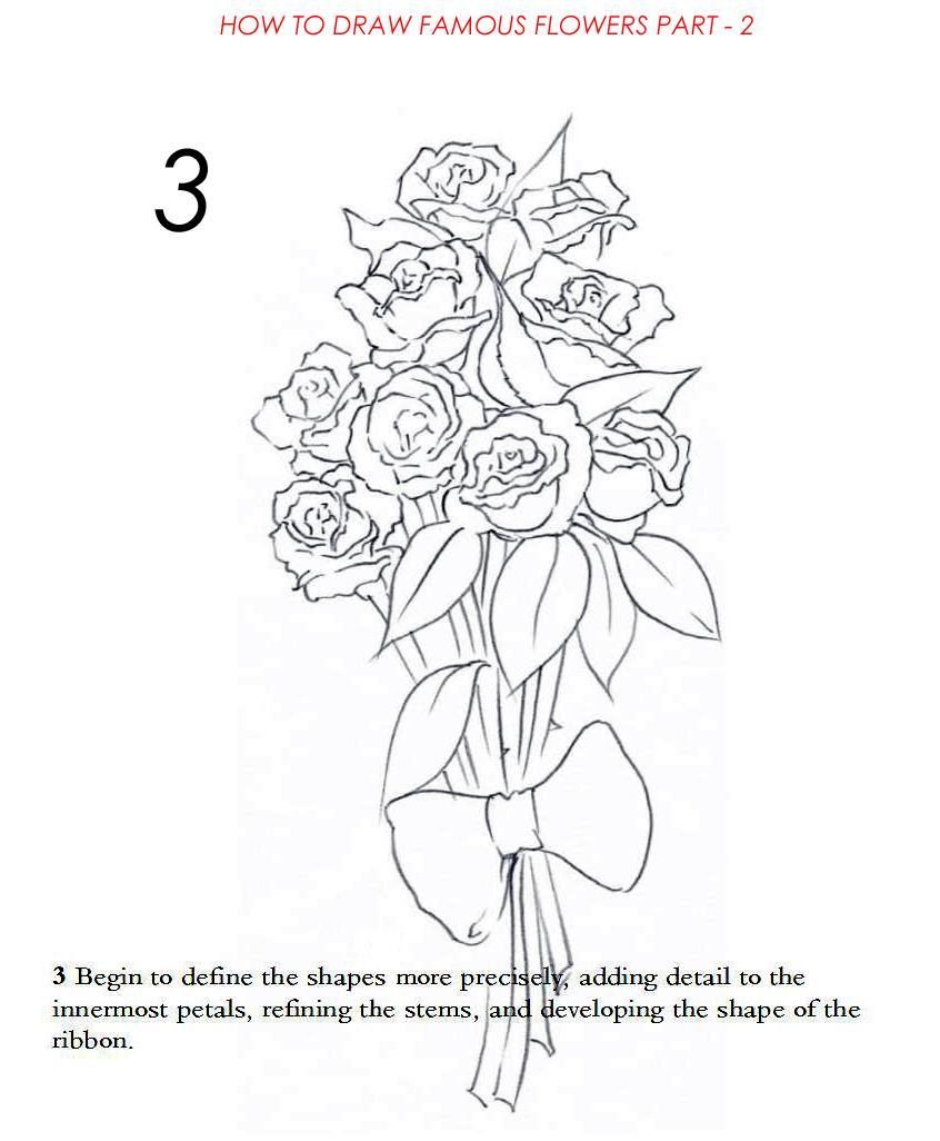 How to Draw Famous Flowers Part 2 Step by Step - photo 21