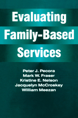 Jacquelyn McCroskey Evaluating Family-Based Services