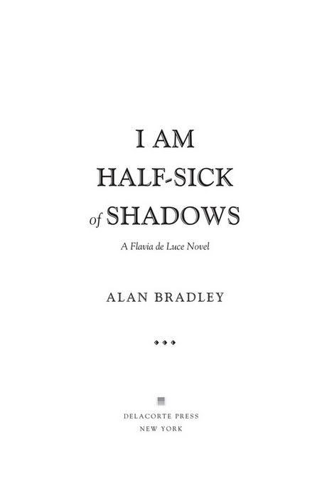 I Am Half-Sick of Shadows is a work of fiction Names characters places and - photo 1