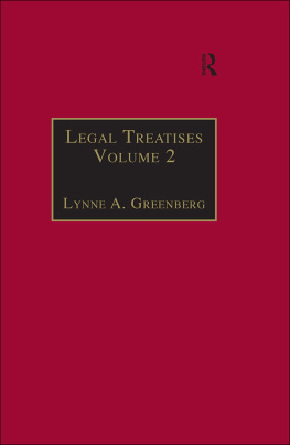 Lynne A. Greenberg - Legal Treatises