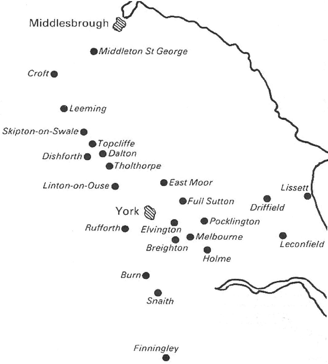 Bomber Commands operational airfields in Yorkshire and County Durham during the - photo 2