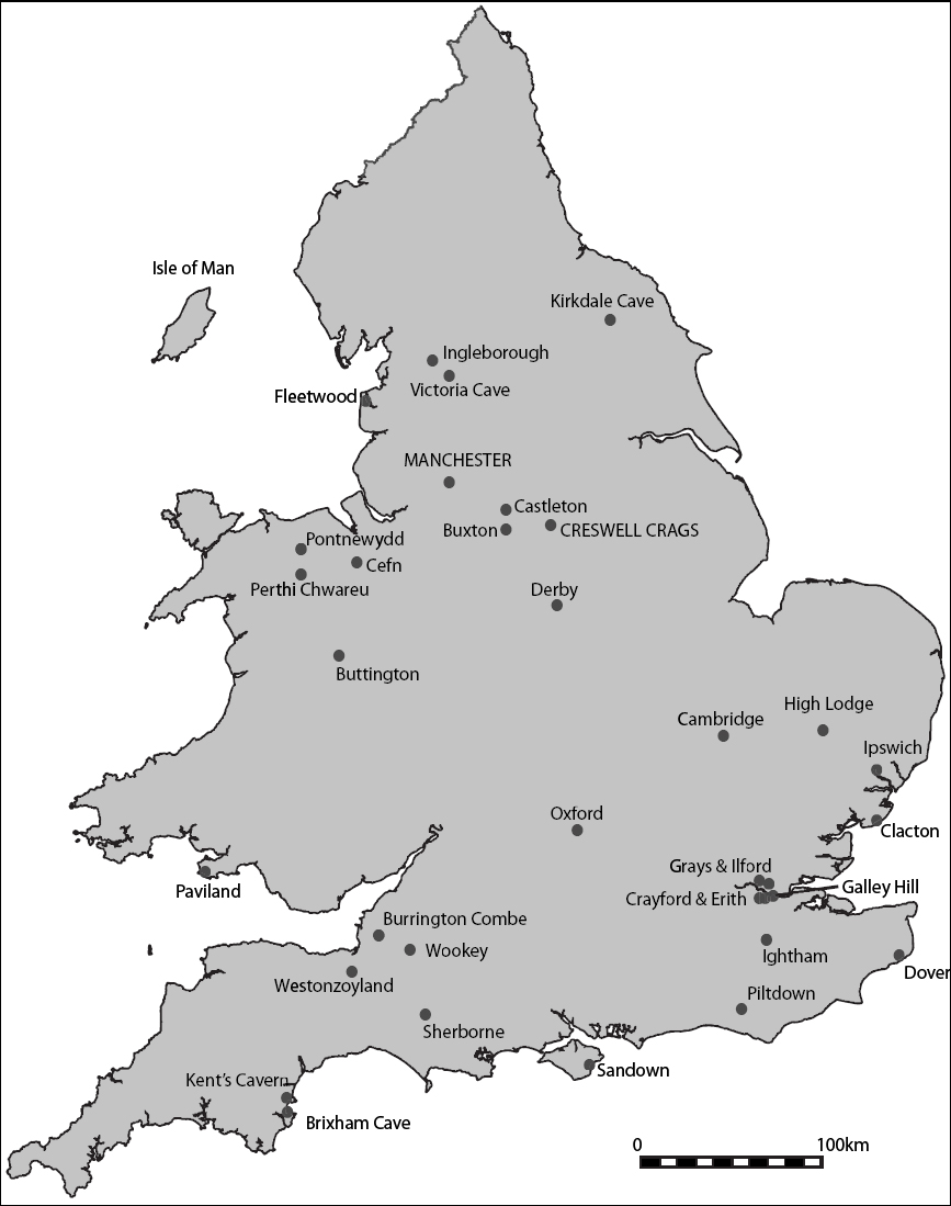 Figure 11 Map of England and Wales showing some of the key sites and places - photo 3