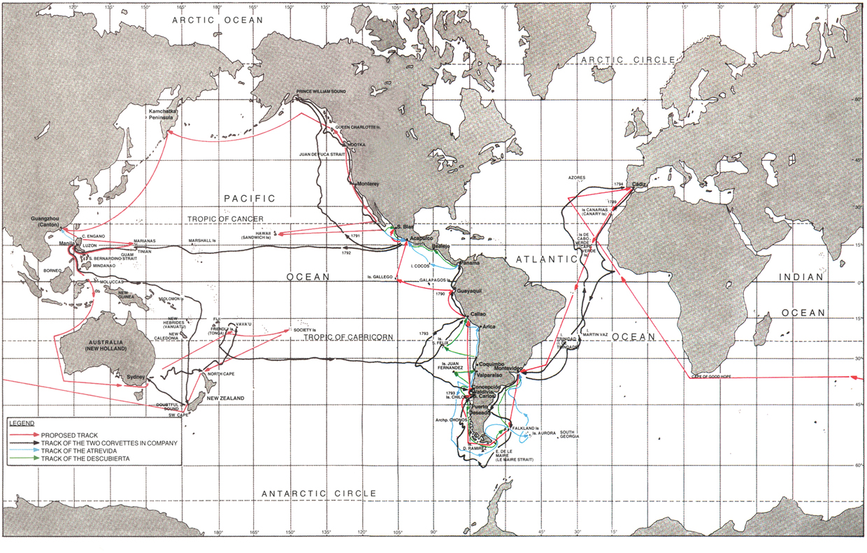 TRACKS OF THE MALASPINA EXPEDITION PROPOSED AND ACTUAL 17891794 WORKS ISSUED - photo 2