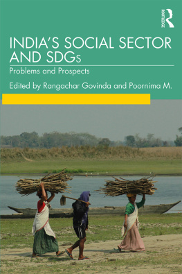 Rangachar Govinda Indias Social Sector and Sdgs: Problems and Prospects