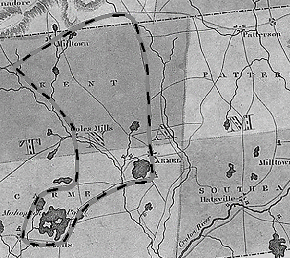 Approximate Route of Sybils Ride Approximation on David Burrs 1829 Map - photo 2