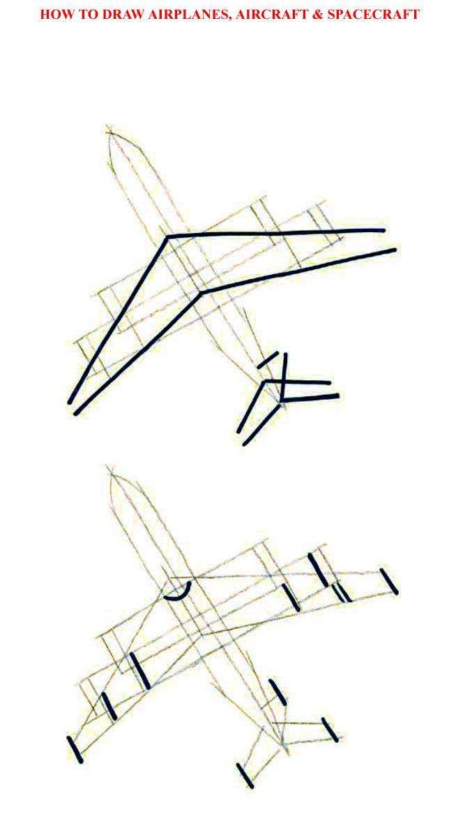 How to Draw Airolanes Aircraft Spacecraft - photo 13