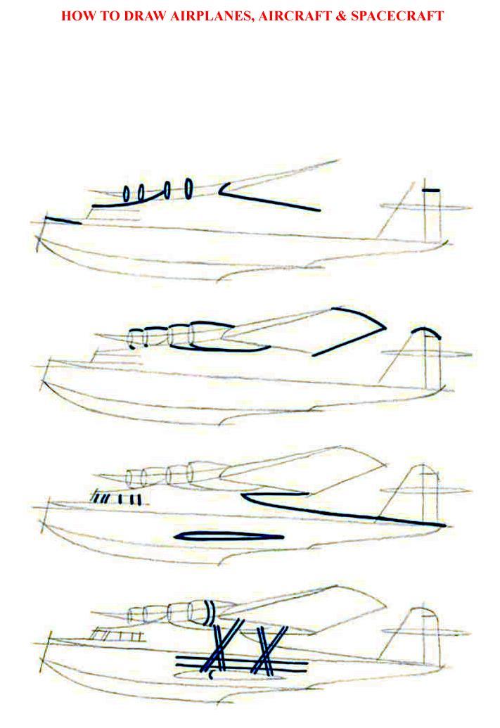 How to Draw Airolanes Aircraft Spacecraft - photo 18