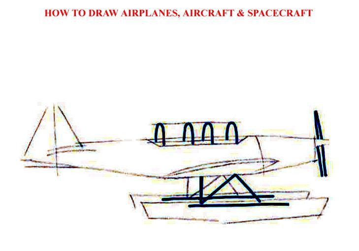 How to Draw Airolanes Aircraft Spacecraft - photo 28