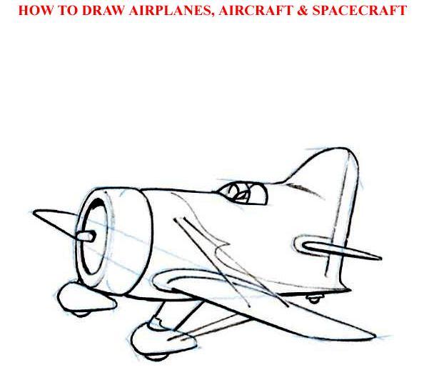 How to Draw Airolanes Aircraft Spacecraft - photo 37