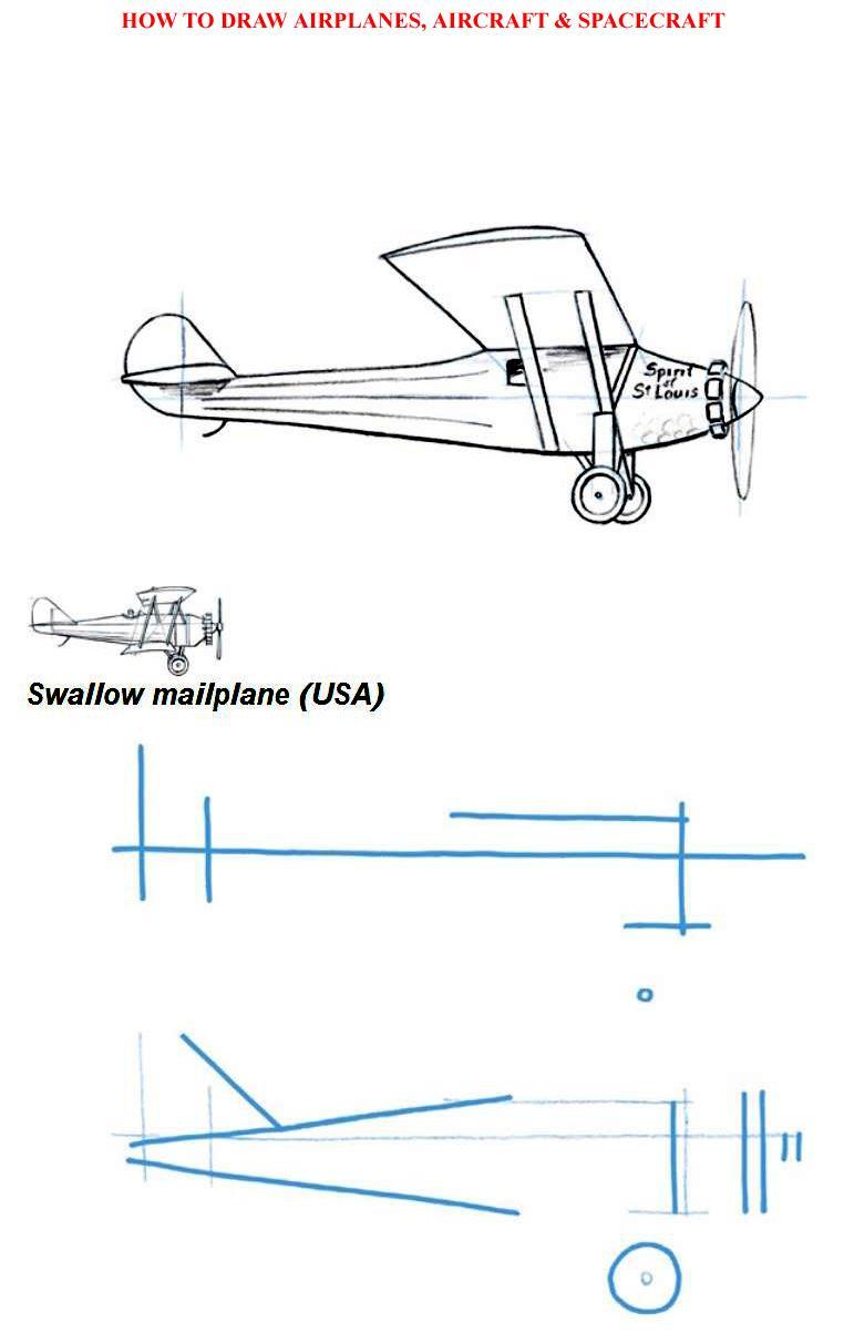 How to Draw Airolanes Aircraft Spacecraft - photo 40