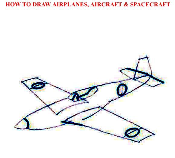 How to Draw Airolanes Aircraft Spacecraft - photo 48