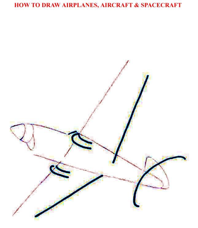 How to Draw Airolanes Aircraft Spacecraft - photo 51