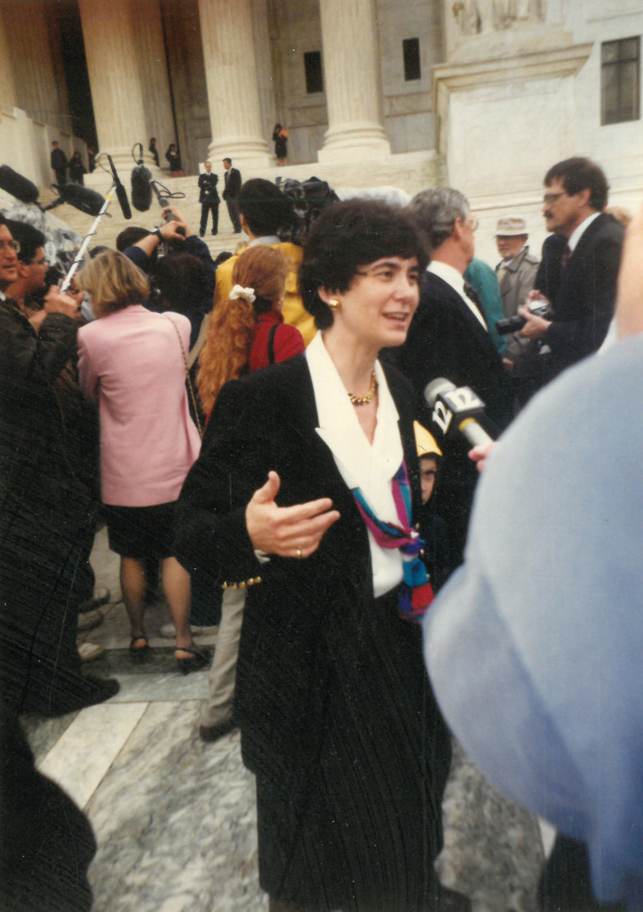 Kitty speaks to the press on the steps of the Supreme Court immediately - photo 3