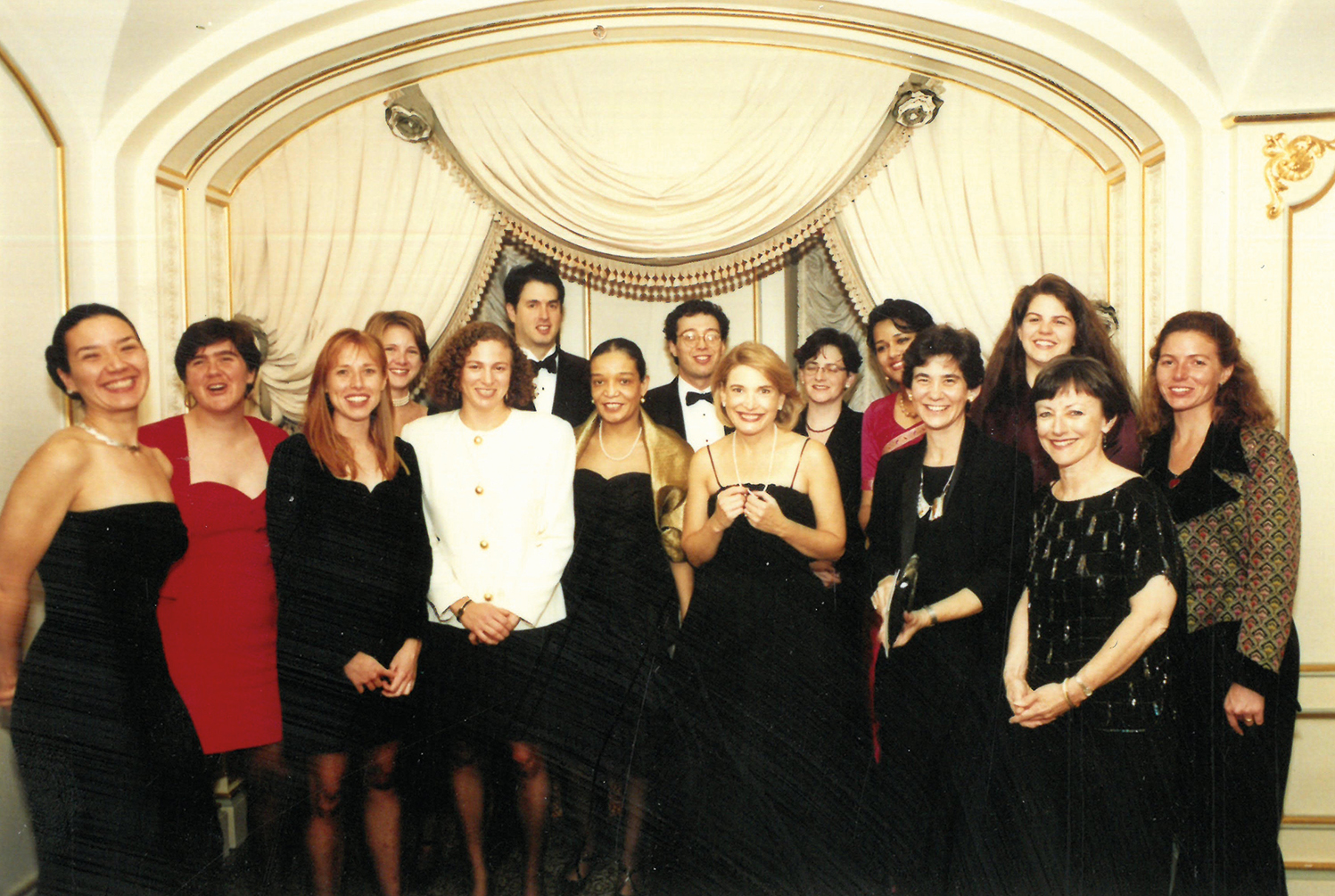 The Center for Reproductive Rights staff dresses up for a dinner honoring - photo 6