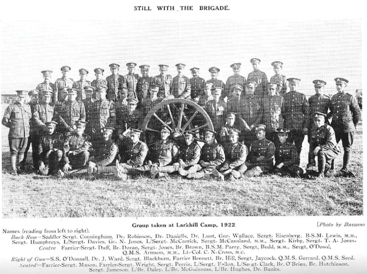 Still with the Brigade 1922 Veterans of the Great War still serving with the - photo 2