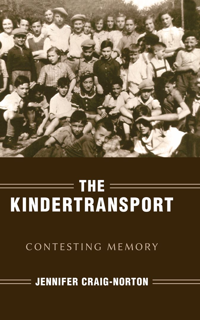 THE KINDERTRANSPORT STUDIES IN ANTISEMITISM Alvin H Rosenfeld This book is - photo 1