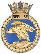 Half title image The eagle-and-rock badge was carried by HMS Repulse for the - photo 1