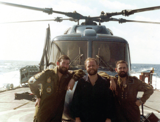 1982 The author right with Flight Commander Bob McKellar and CPO Tug Wilson - photo 1