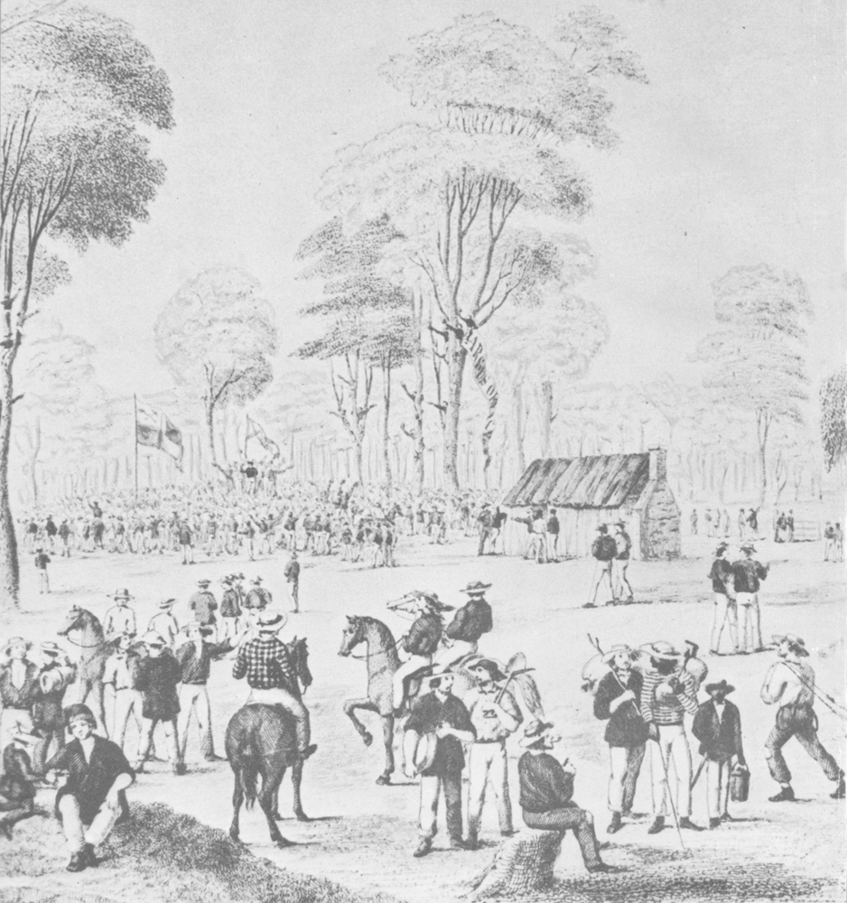 Great meeting of gold diggers 15 December 1851 Engraving by Thomas Ham from a - photo 2