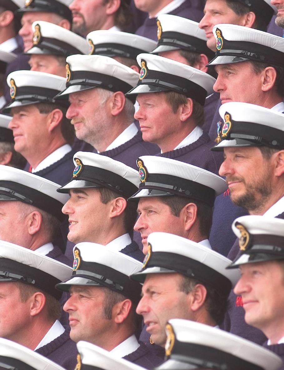 The RNLI coxswains and helmsmen at the official opening of the lifeboat college - photo 2