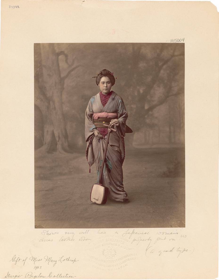 Singing Girl A good type 1870s Studio of Stillfried Andersen Co Raimund - photo 2