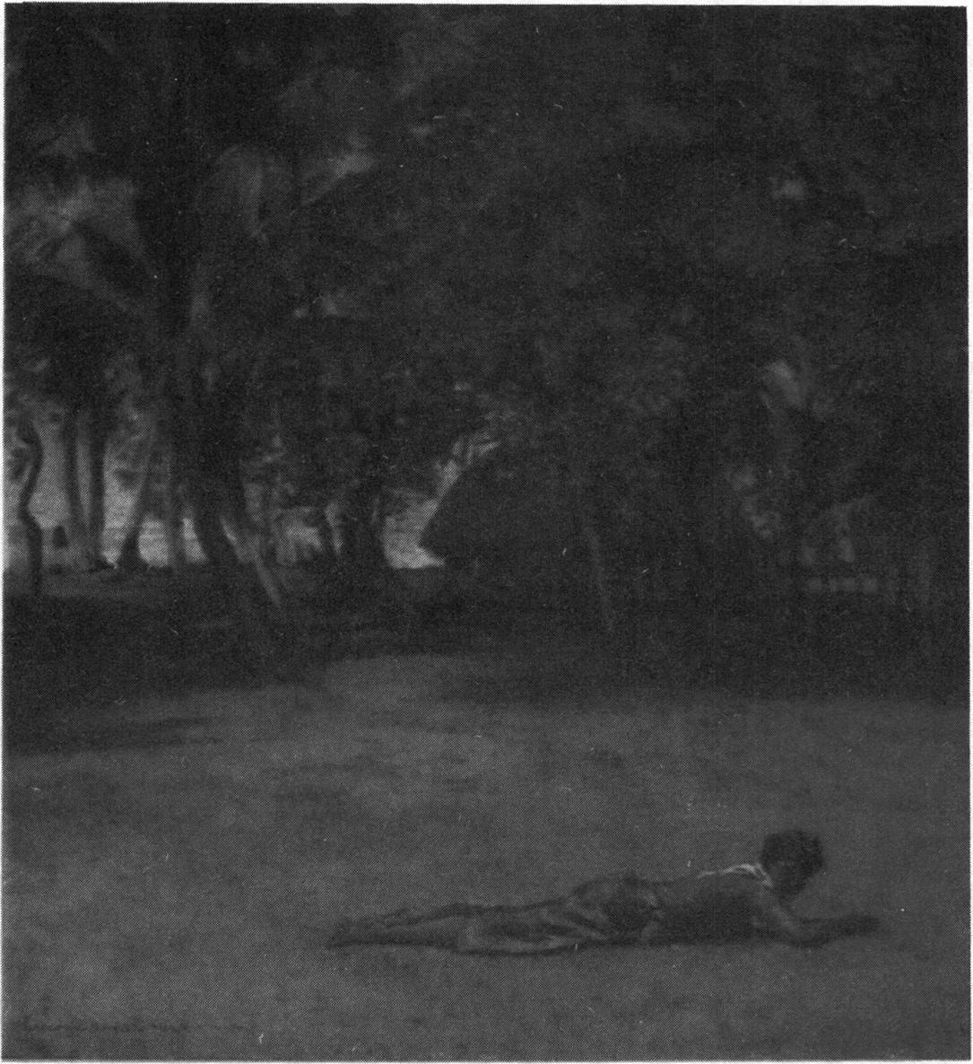 GIRL WEEDING IN FRONT OF OUR HOUSE VAIALA SAMOA AN AMERICAN ARTIST IN THE - photo 2