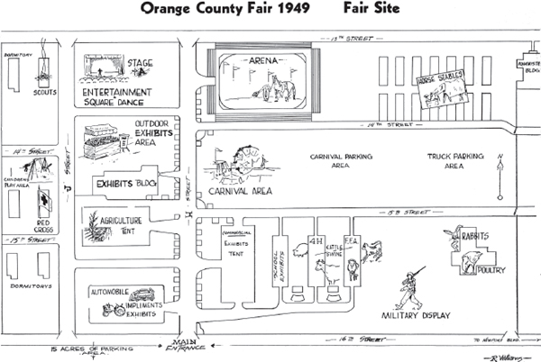 A 1949 map of the Orange County Fair Courtesy Orange County Fair archives - photo 3