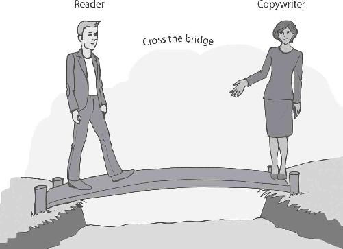 Copywriting is like persuading someone to cross a bridge Most copy is written - photo 3