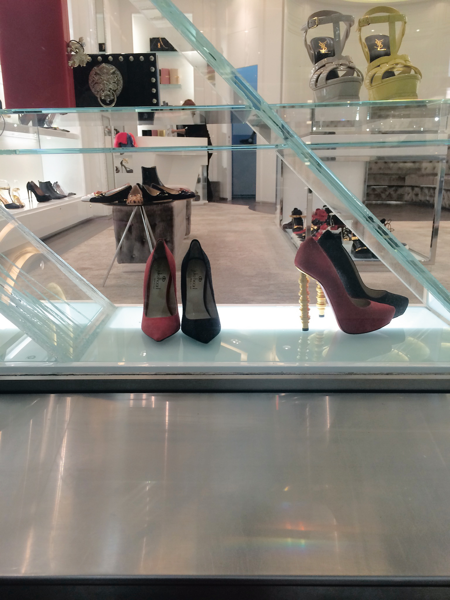 Julia Haart shoes at Galeries Lafayette Platform shoe with thinly sliced - photo 21