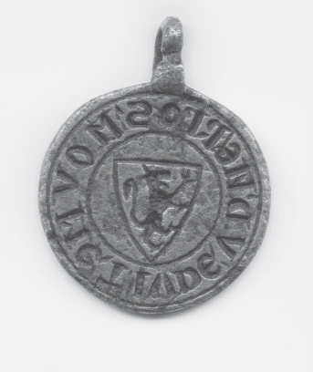 Seal of Kalonymos ben Todros of Narbonne c1300 showing lion rampant within - photo 2