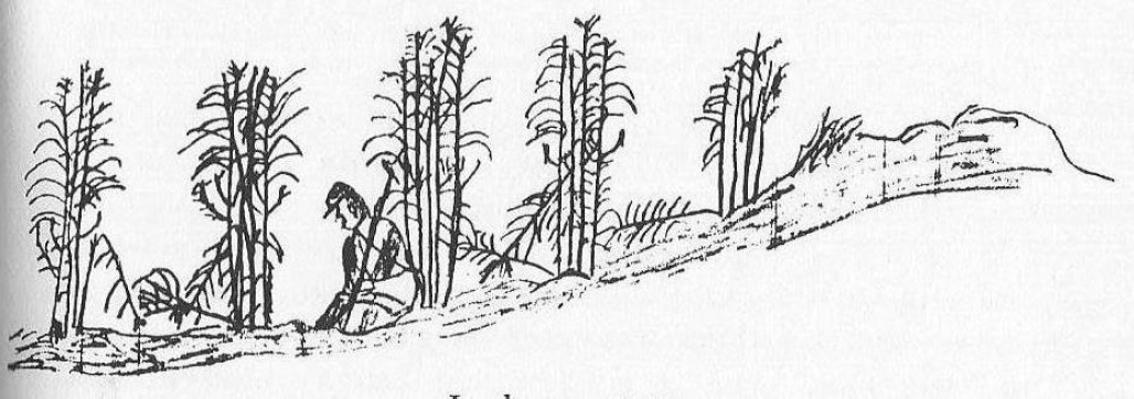 Austin Stearns sketch of himself in the Cornfield after being wounded during - photo 8