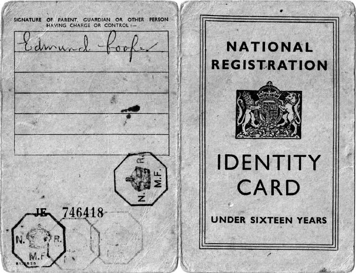 A Manchester childs Second World War identity card All men women and children - photo 7