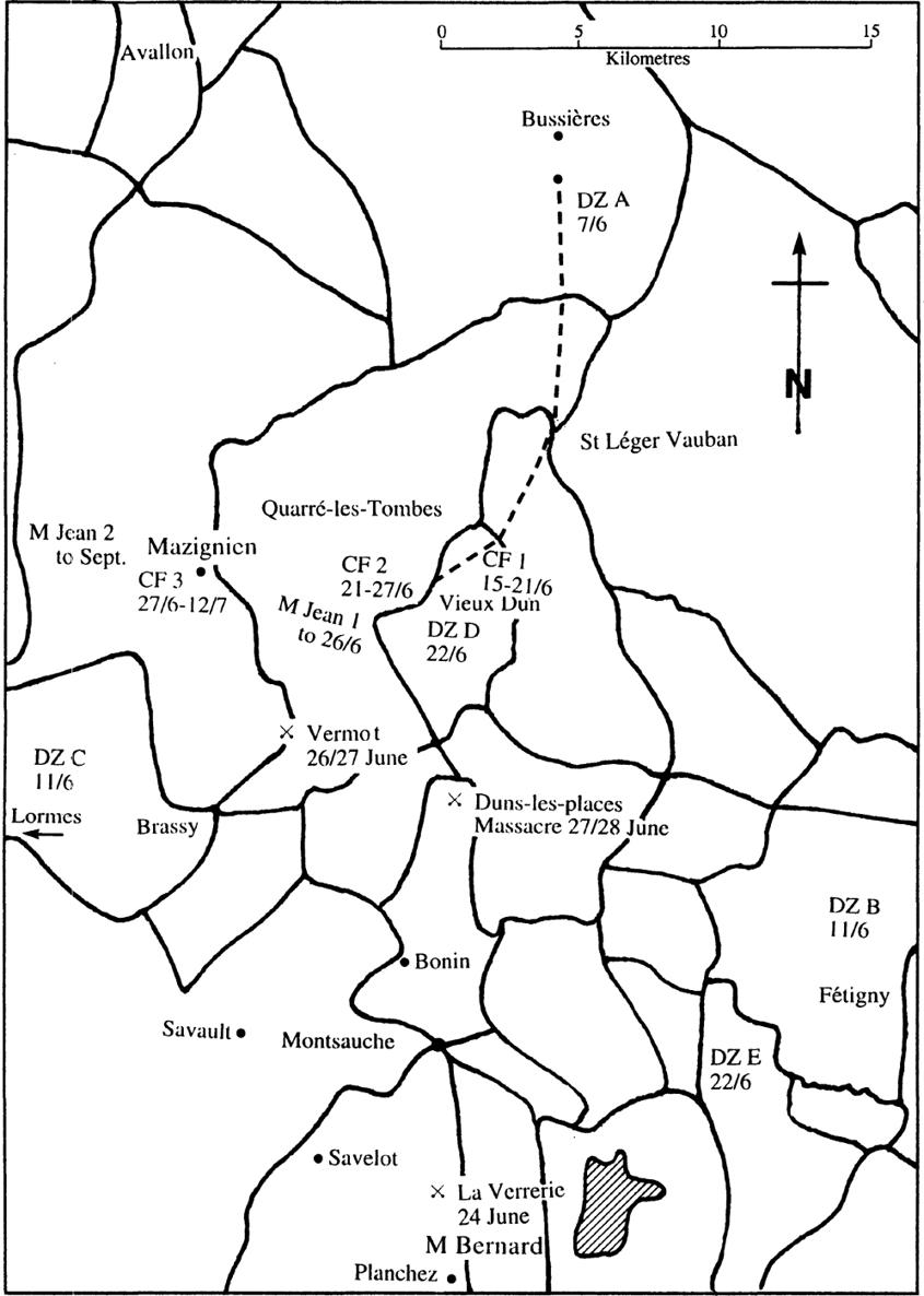 4 SKETCH OF DUN LES PLACES - NOT TO SCALE - 28 JUNE 1944 5 VICINITY OF - photo 6