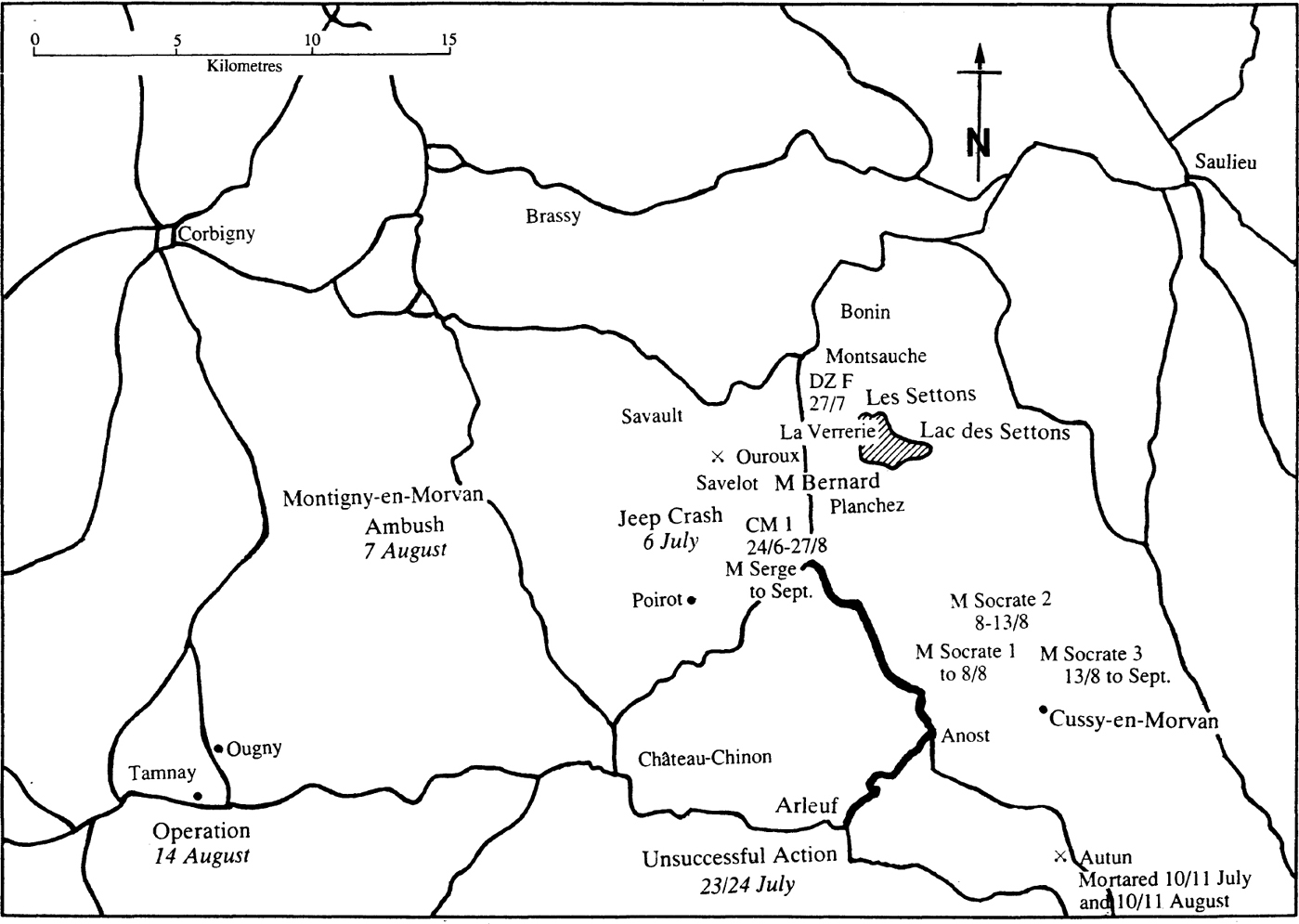 6 ACTIONS FURTHER NORTH - 28 JUNE TO 6 AUGUST 1944 7 OPERATIONS TO ST YAN - photo 8