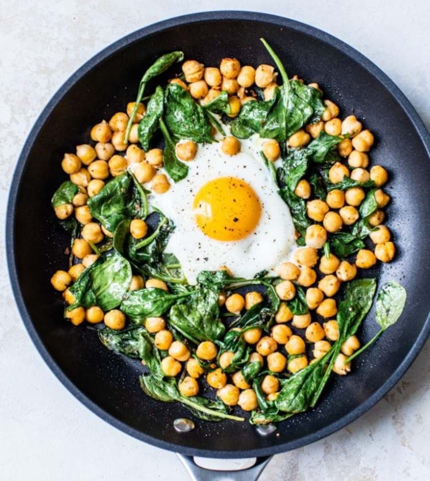 Moroccan chick peas and baked eggs is a flavorful simple dish that is easy to - photo 4