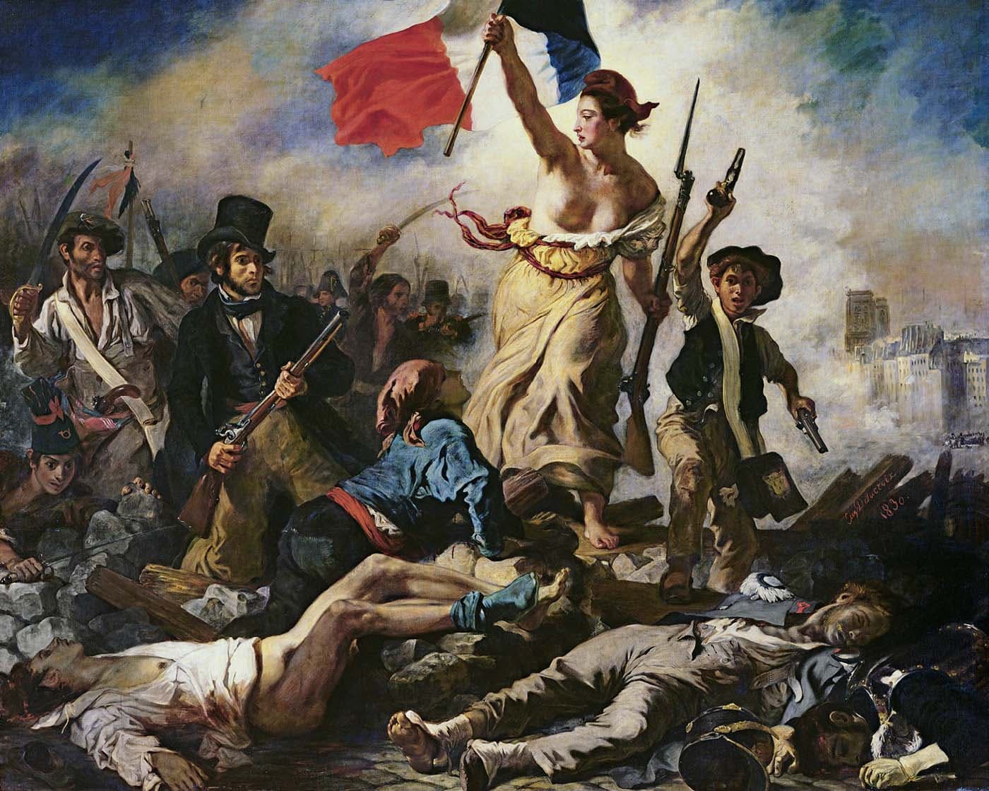 Liberty Leading the People Eugne Delacroix 1830 oil on canvas 260 x 325 cm - photo 4