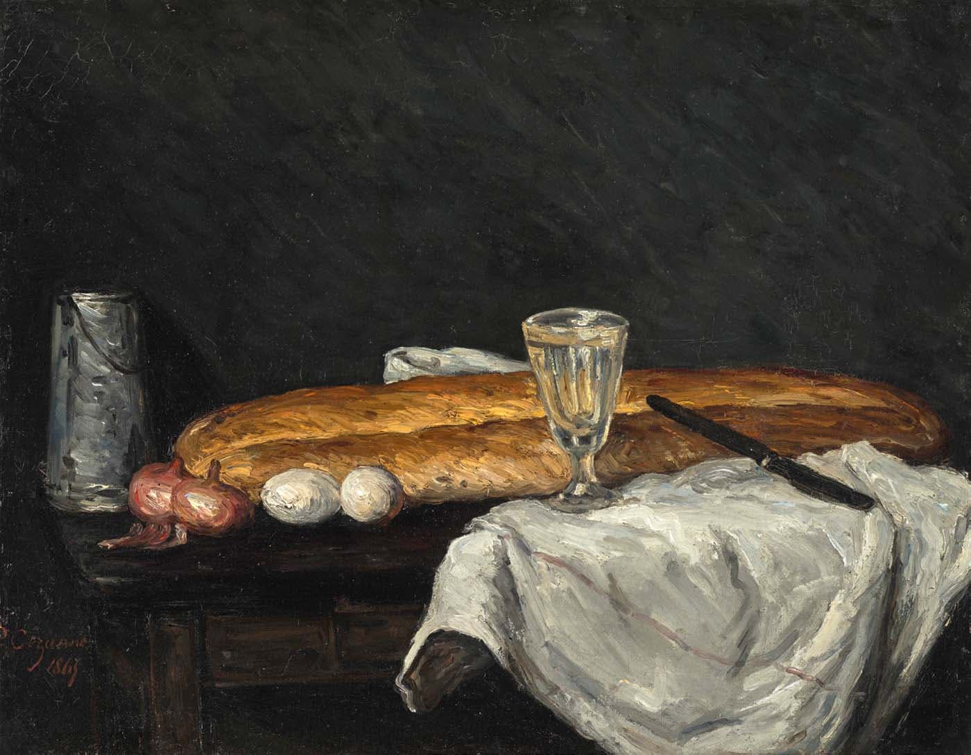 Still Life with Bread and Eggs Paul Czanne 1865 oil on canvas 591 x 762 - photo 5