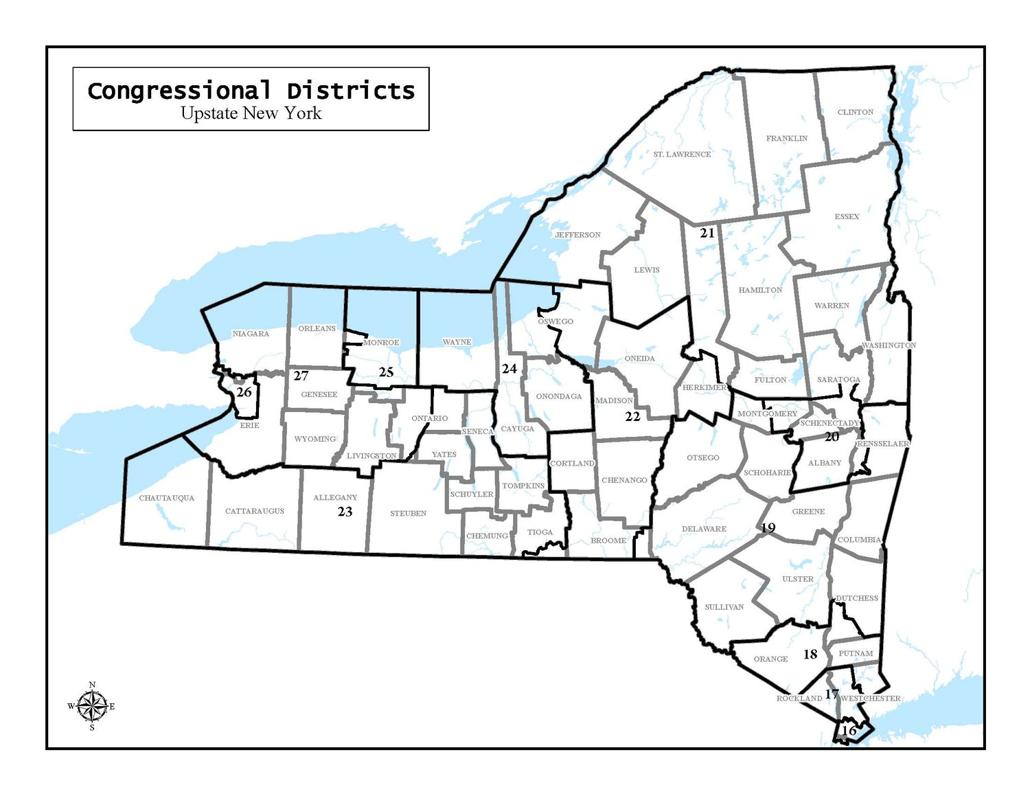 Figure 1 Upstate Congressional Districts Shown on the left in Figure 2 are - photo 1