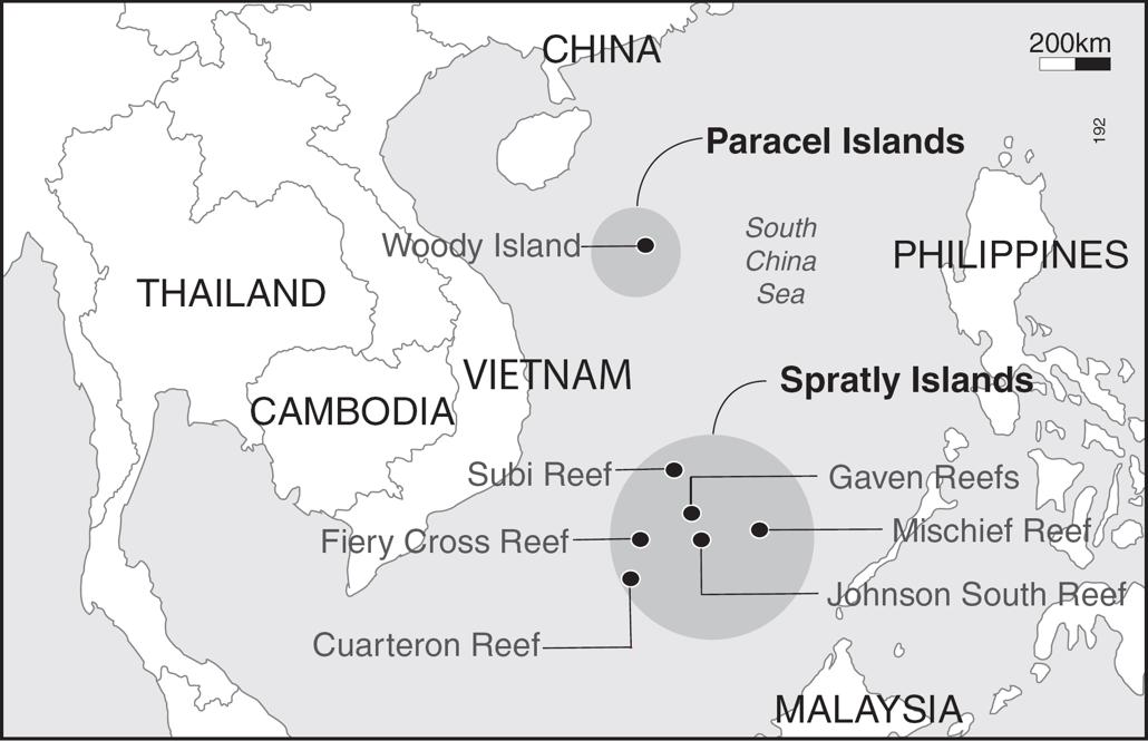 Disputes in the South China Sea US bases and military facilities around the - photo 8